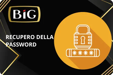 Recupero della password – icona lucchetto con campo password