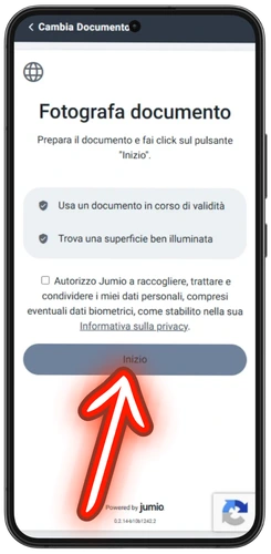 foto documento verifica identità