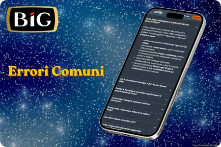 errori comuni nell'utilizzo dei bonus BIG Casino