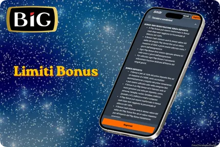 limiti e data di scadenza dei bonus BIG Casino